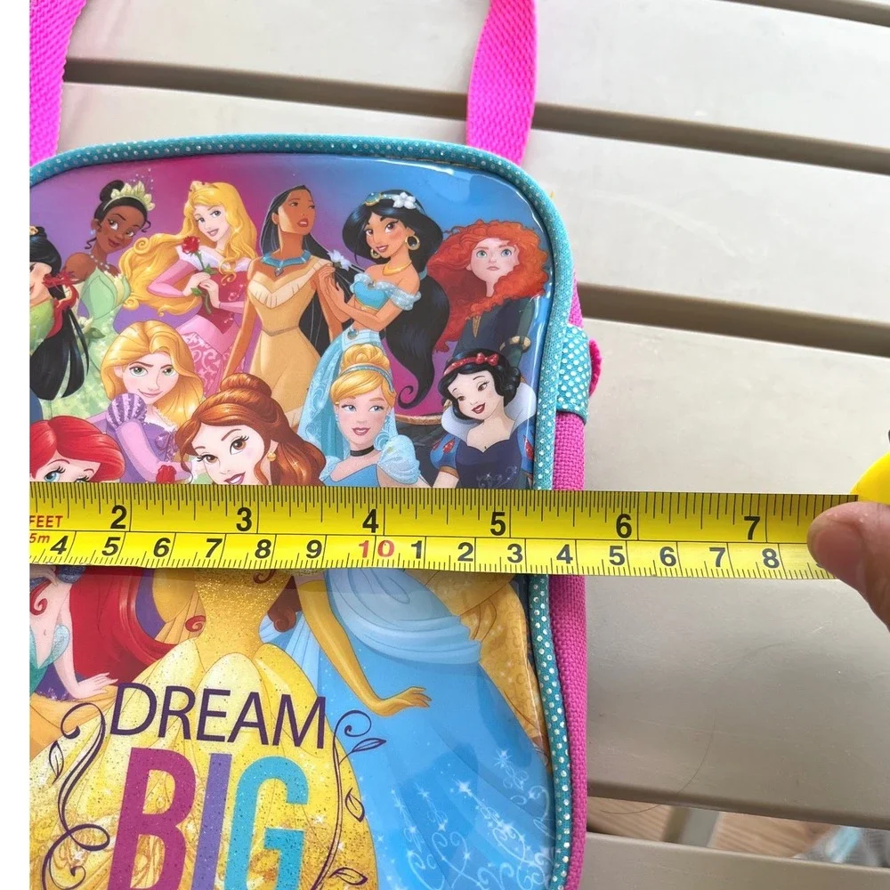 Disney Princess Dream Big Pink Crossbody Bag Kids Adjustable Strap Messenger